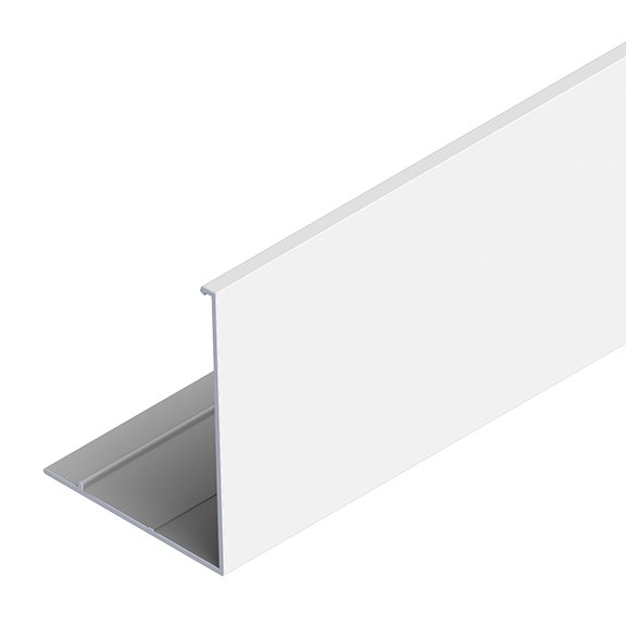 3 inch White Aluminum Notchless Privacy Fascia for Roller Shades