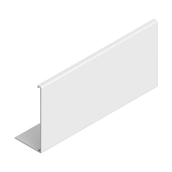 4 inch White Aluminum Notchless Privacy Fascia for Roller Shades