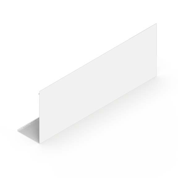 6 inch White Aluminum Notchless Privacy Fascia for Large Roller Shades