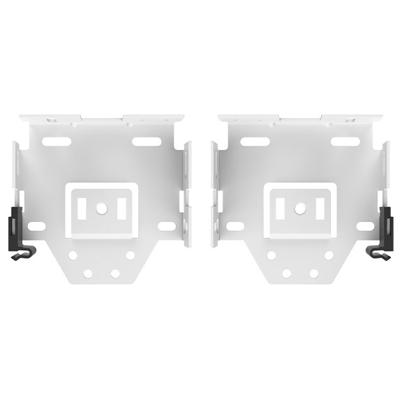 4-inch Slim Fascia installation brackets white finish 2-inch 50mm projection