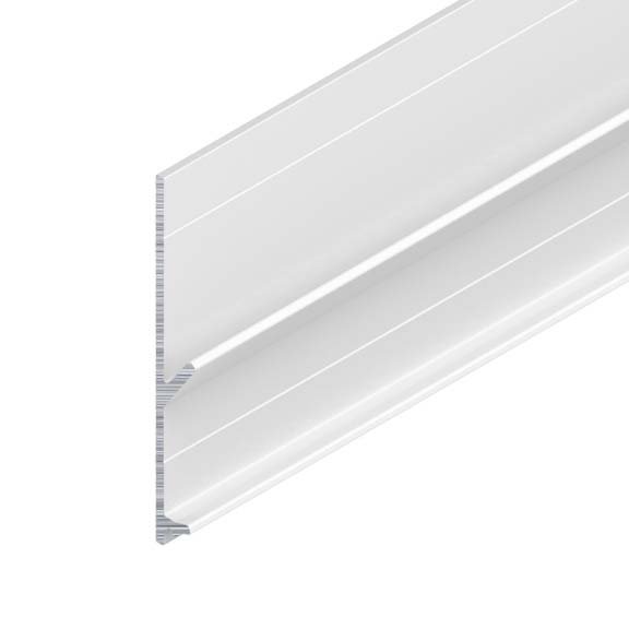 Aluminum Flat Wall Hanger Soffit Closure White for Roller Shade Pockets