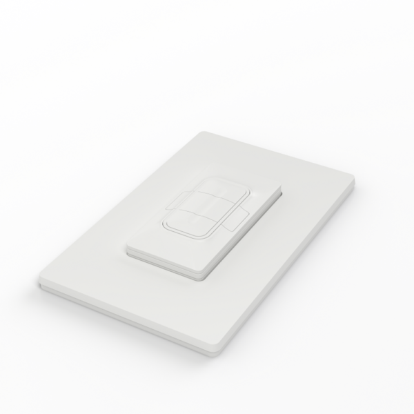 Coulisse MotionBlinds CM-15-W 1-channel white wireless wall switch for motorized shades