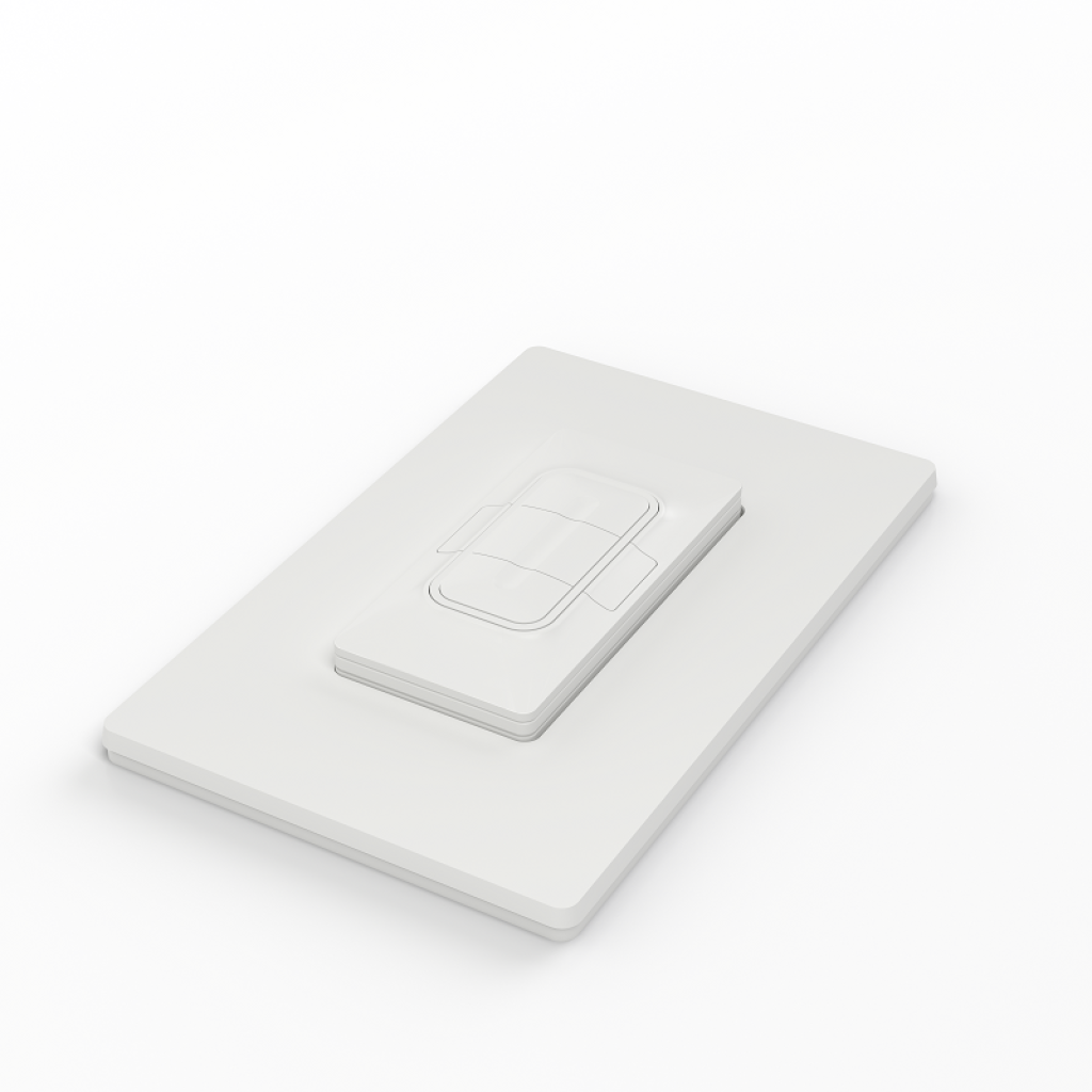 Coulisse MotionBlinds CM-15-W 1-channel white wireless wall switch for motorized shades