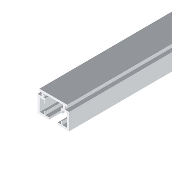 Aluminum Dash Track drapery system profile for manual and motorized curtains